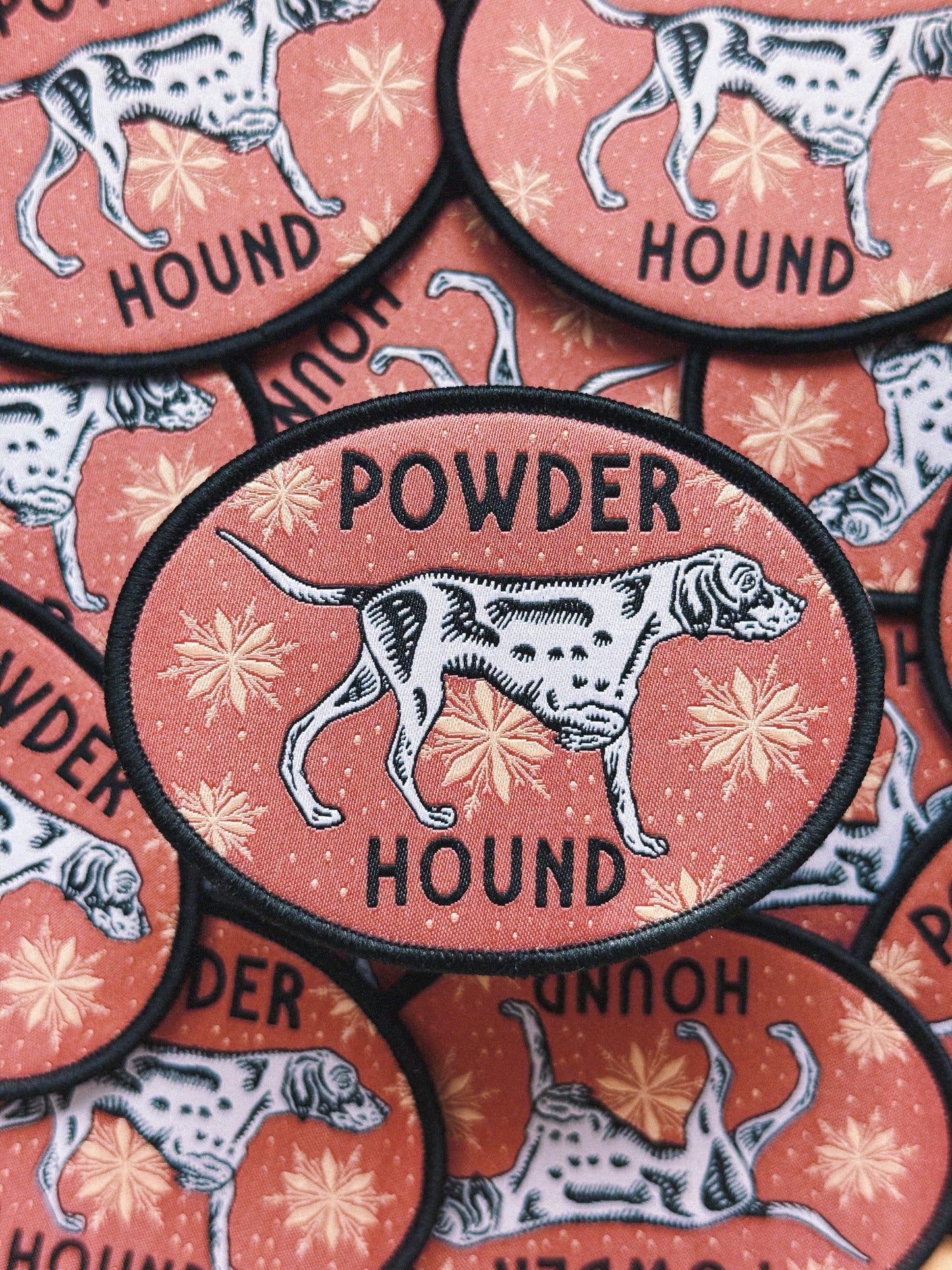 Powder Hound Iron on Patch