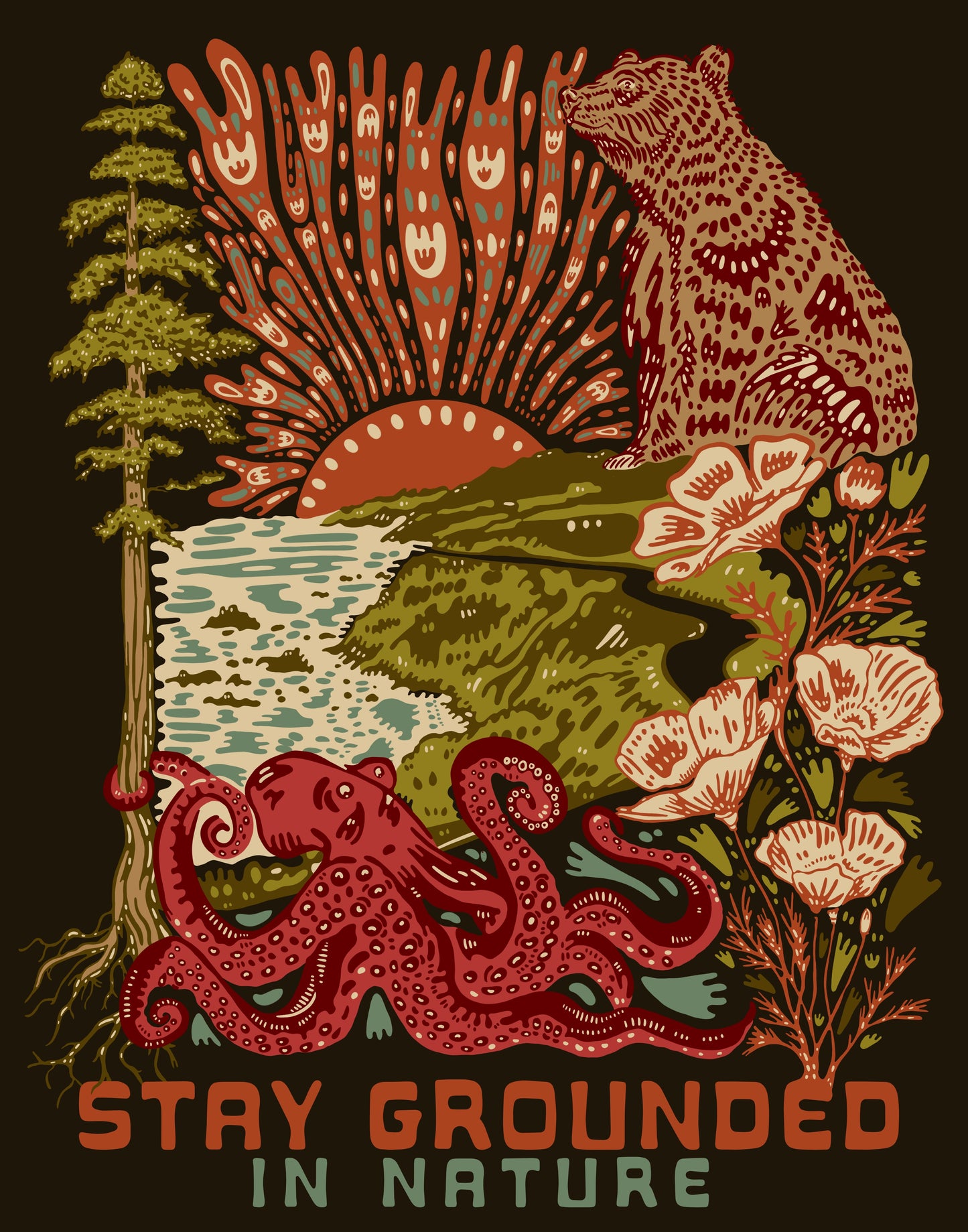 11x14 Stay Grounded Print