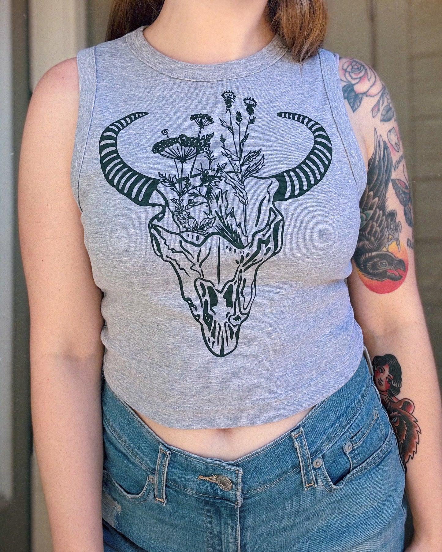 In Bloom Crop Tank Top