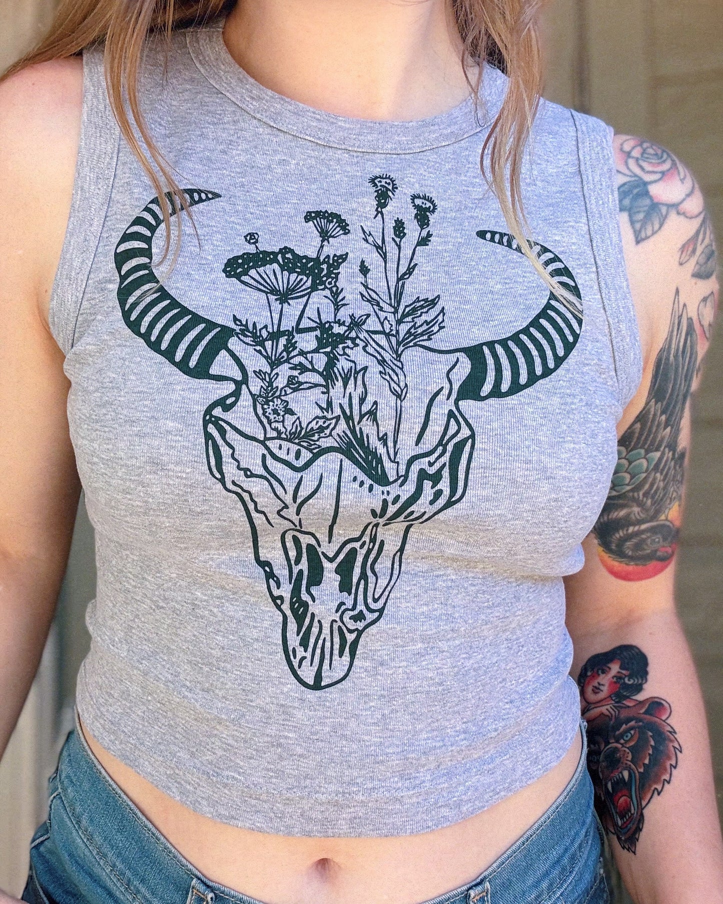 In Bloom Crop Tank Top