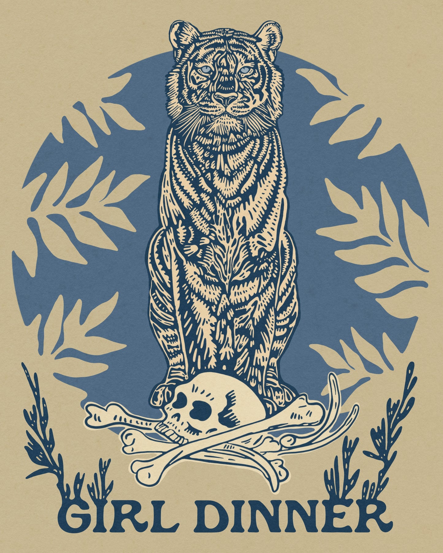 Girl Dinner Print