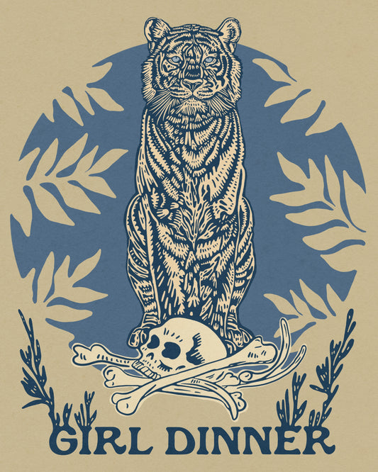Girl Dinner Print