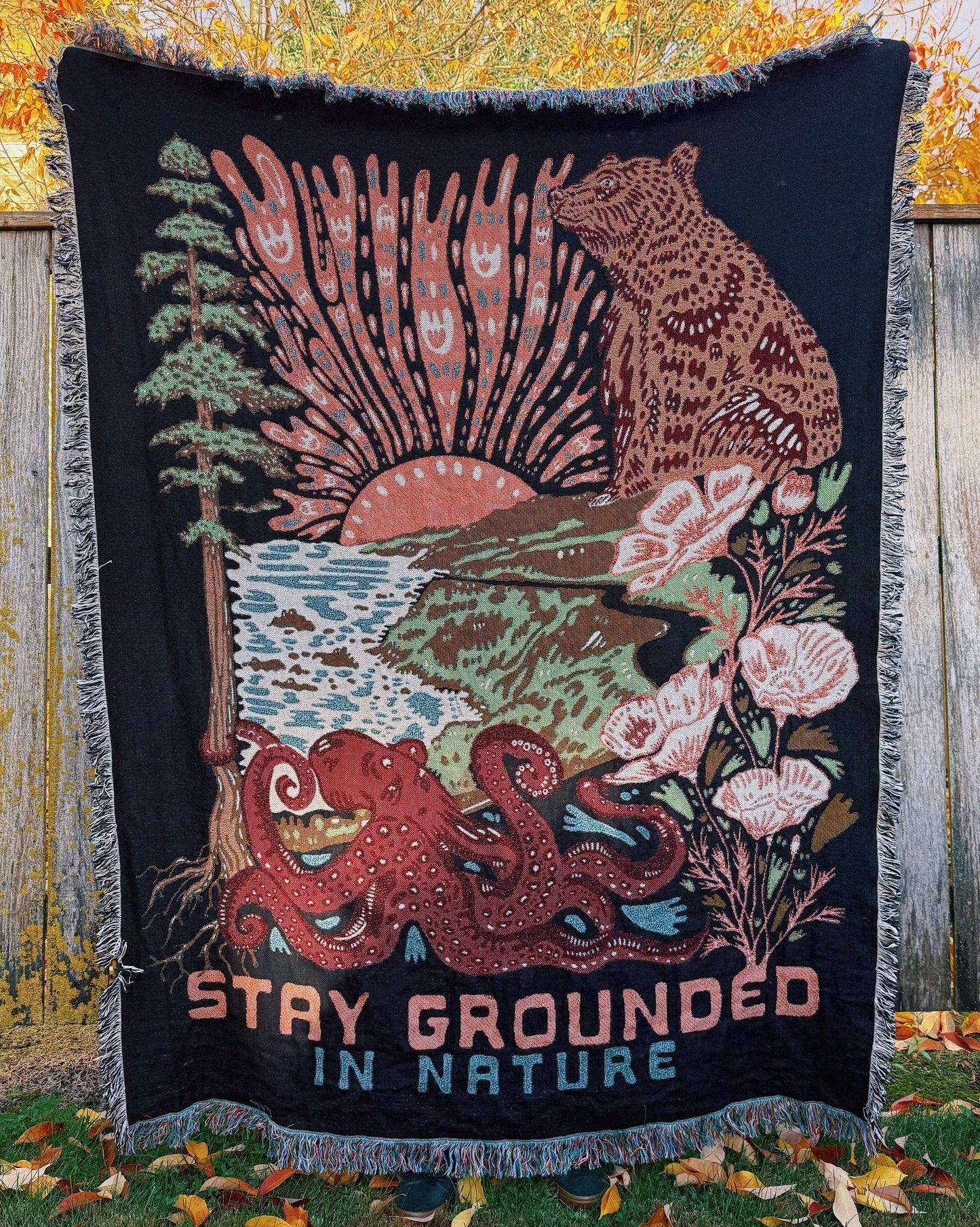 Stay Grounded Woven Blanket