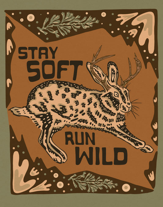 8x10 Run Wild Print