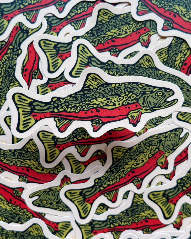 Brook Trout Sticker – Moody Moon Company
