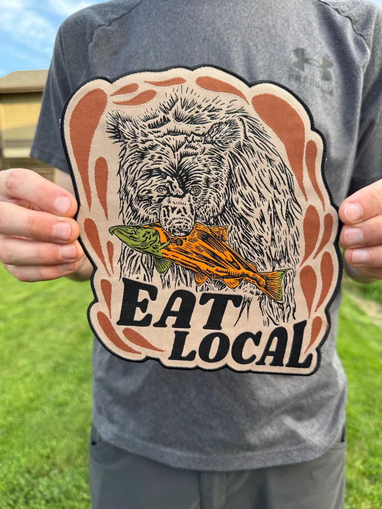Eat Local Iron on Patch
