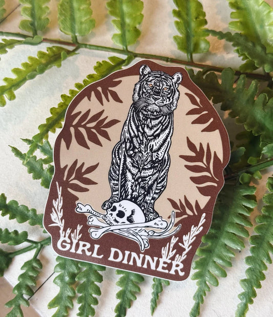 Girl Dinner Sticker