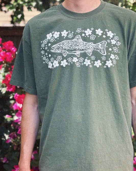 Moss Trout Blossom Misfit Tee